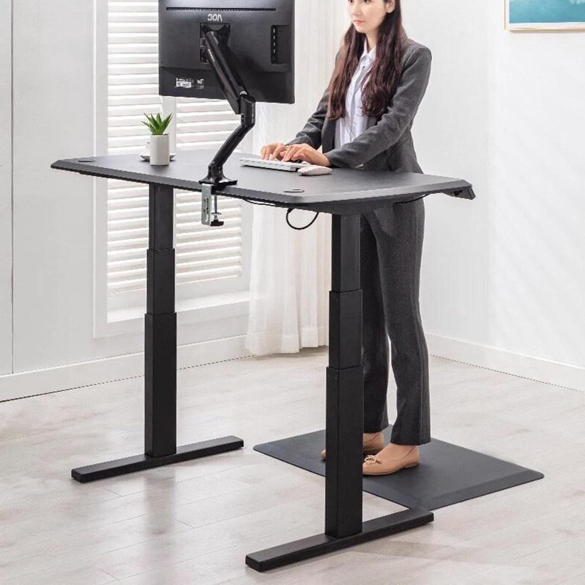 Ergonomische Mat - Comfort Mat - Lang Staan - Anti Vermoeidheid - 44x70cm - Grijs