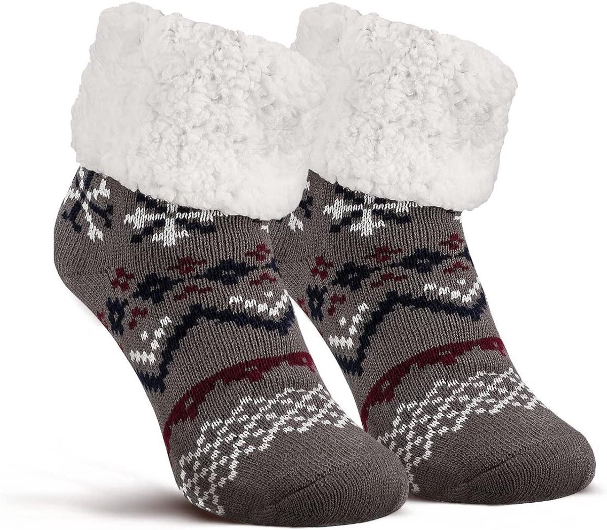 Sokken met ABS zool - Huissokken Dames - Warmte en Comfort - Anti-slip noppen - 1 Paar - Niet gespecificeerd