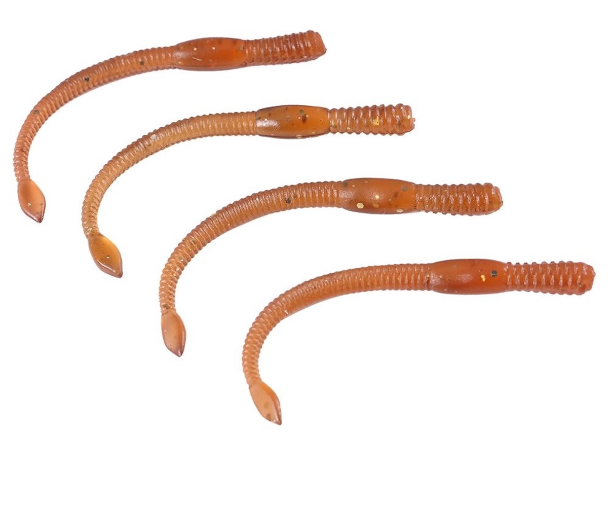aladdien - Soft Worm Hengelsport Lures - Kunstmatige Aas voor Diverse Vissen - 50 stuks - Vissen vangen - Hoogwaardige aas - Geschikt voor zoetwater...
