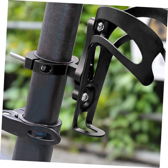 Adapter voor bidonhouder - bidonhouder fiets - bidonhouder - bidonbeugel voor de fiets - fietsaccessoires - zwart - aluminiumlegering — afbeelding 2