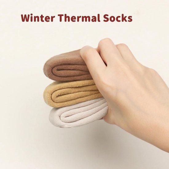 5 Paar Dikke Katoenen Babysokken Antislip - Warm en Comfortabel voor Jongens en Meisjes — afbeelding 5
