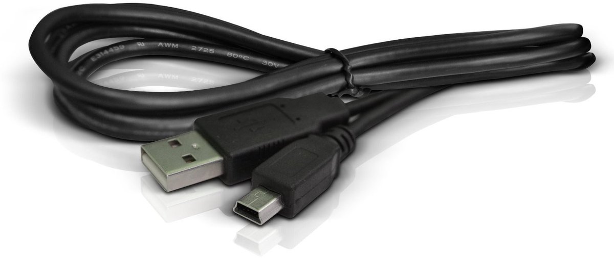 ONF3 - Vervangende USB-kabel voor Camera - Betrouwbare verbinding - 1 meter zwart - Plug and Play - Geschikt voor digitale camera's - ...