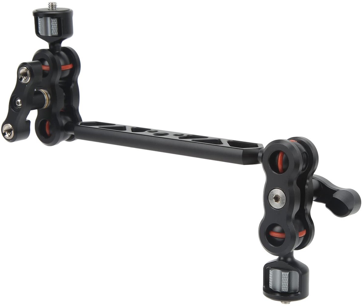 aladdien - Verlengbare Magische Arm - Camera-montageadapterhouder - 360 ° Rotatie - Aluminium - Veldmonitor - Audiorecorders - Scharnierende arm