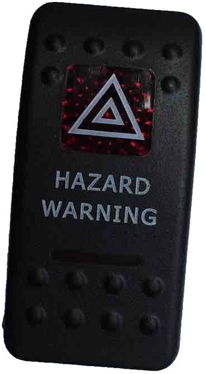 aladdien - Rocker Switch - Waterdichte On/Off Schakelaar - Rode LED - 12V 20A - Auto Boot Truck - Schakelaar voor Voertuigen - Kleur Rode LED