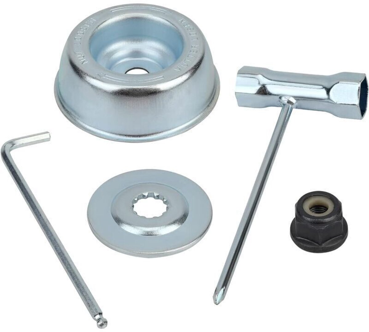 Universele set moeren geschikt voor de kop van de bosmaaier, geschikt geschikt voor Stihl bosmaaiers FS55, FS55R, FS56, FS56RC, FS70R, FS80, FS85, FS90, FS90R, FS94, FS100RX.