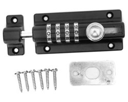 SPHProducts - Combi Bolt Deurslot - 4-Wiel Combinatieslot - Weerbestendig en Veilig - Veiligheidsslot - Deurbeveiliging - Geschikt voor binnen- en buit...