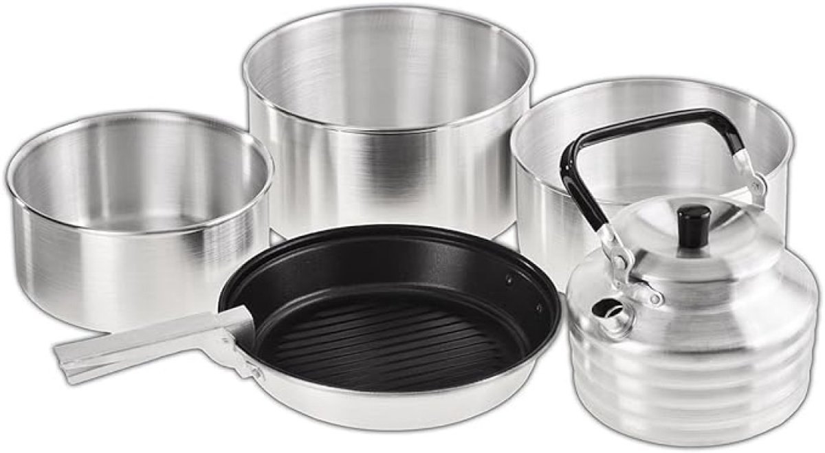 Camping kookgerei set - Outdoor kookgerei set -  voor kamperen wandelen picknick reizen – duurzaam