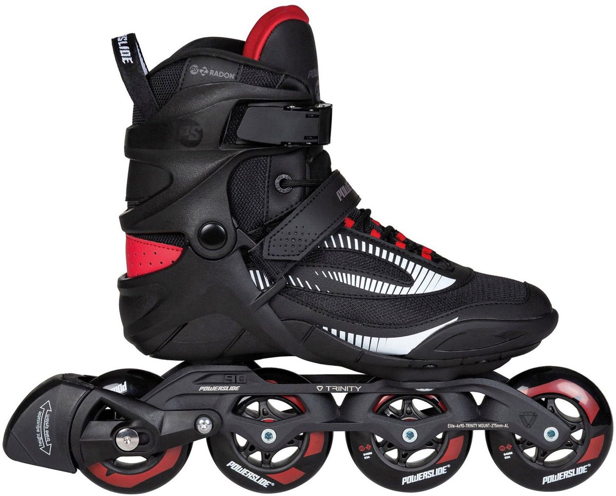 Powerslide Phuzion Radon Charcoal 84 Skates Senior Zwart