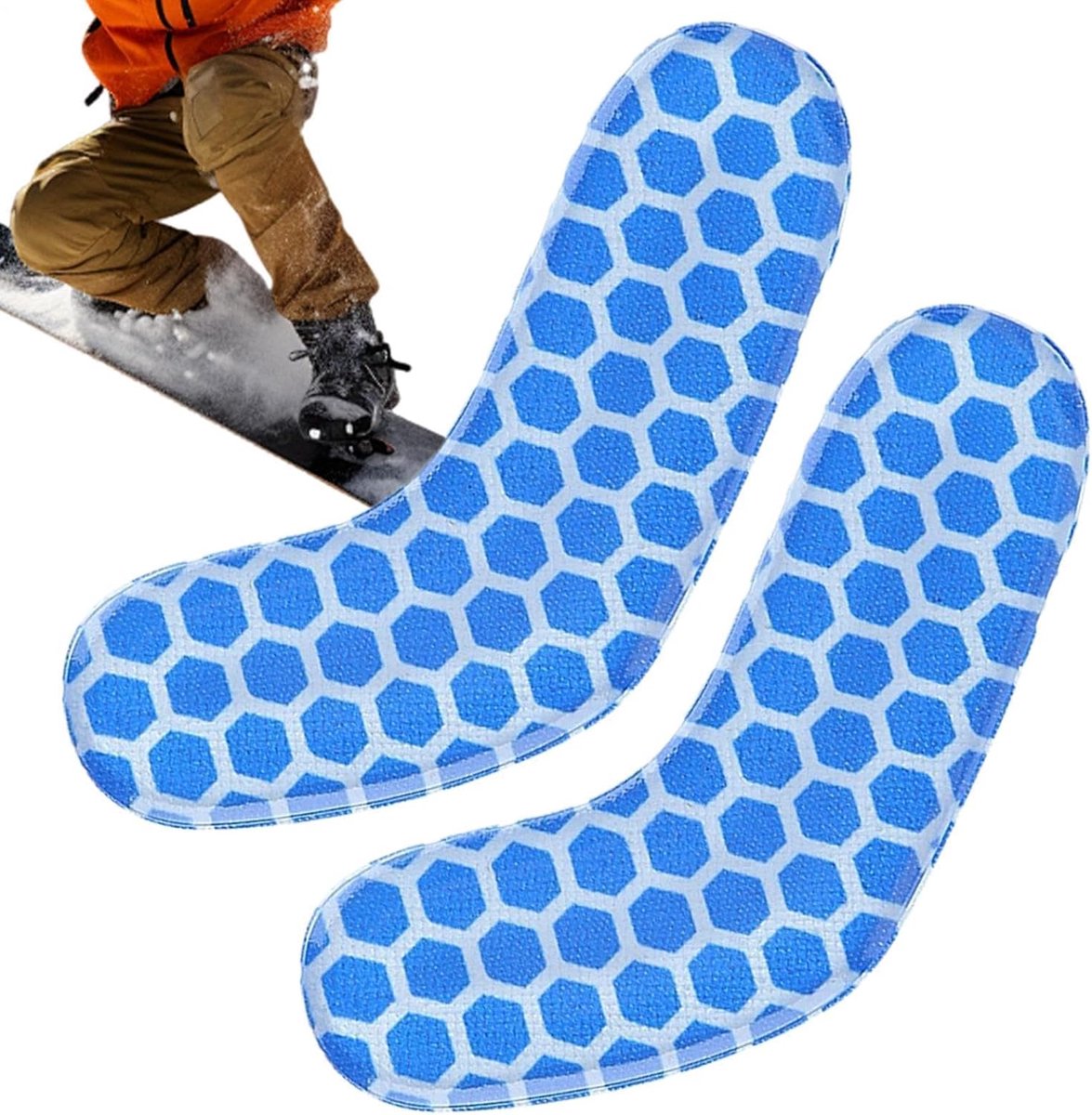 Skibeschermers Enkel - Schoenwakers - Sport Ondersteuning - Zelfklevend Ademend - 2-Delig - Blauw