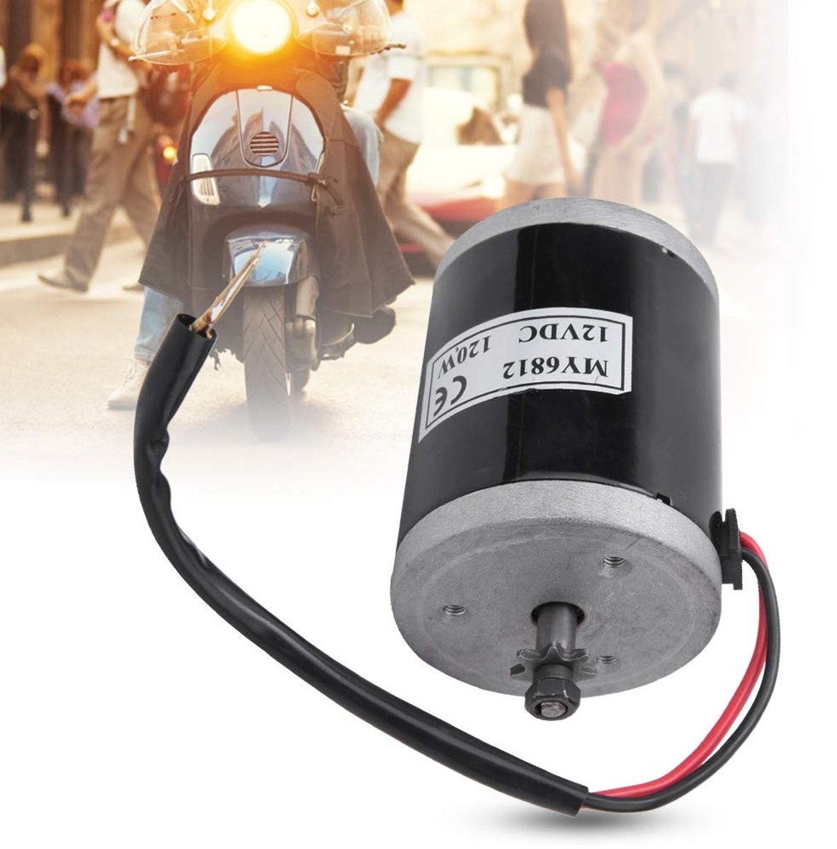 aladdien - Bürstenmotor 12V - Elektrische Motor - Hoogwaardig en Duurzaam - Aluminium - Hoogspannings Motor - Geschikt voor Elektroroller en E-bike