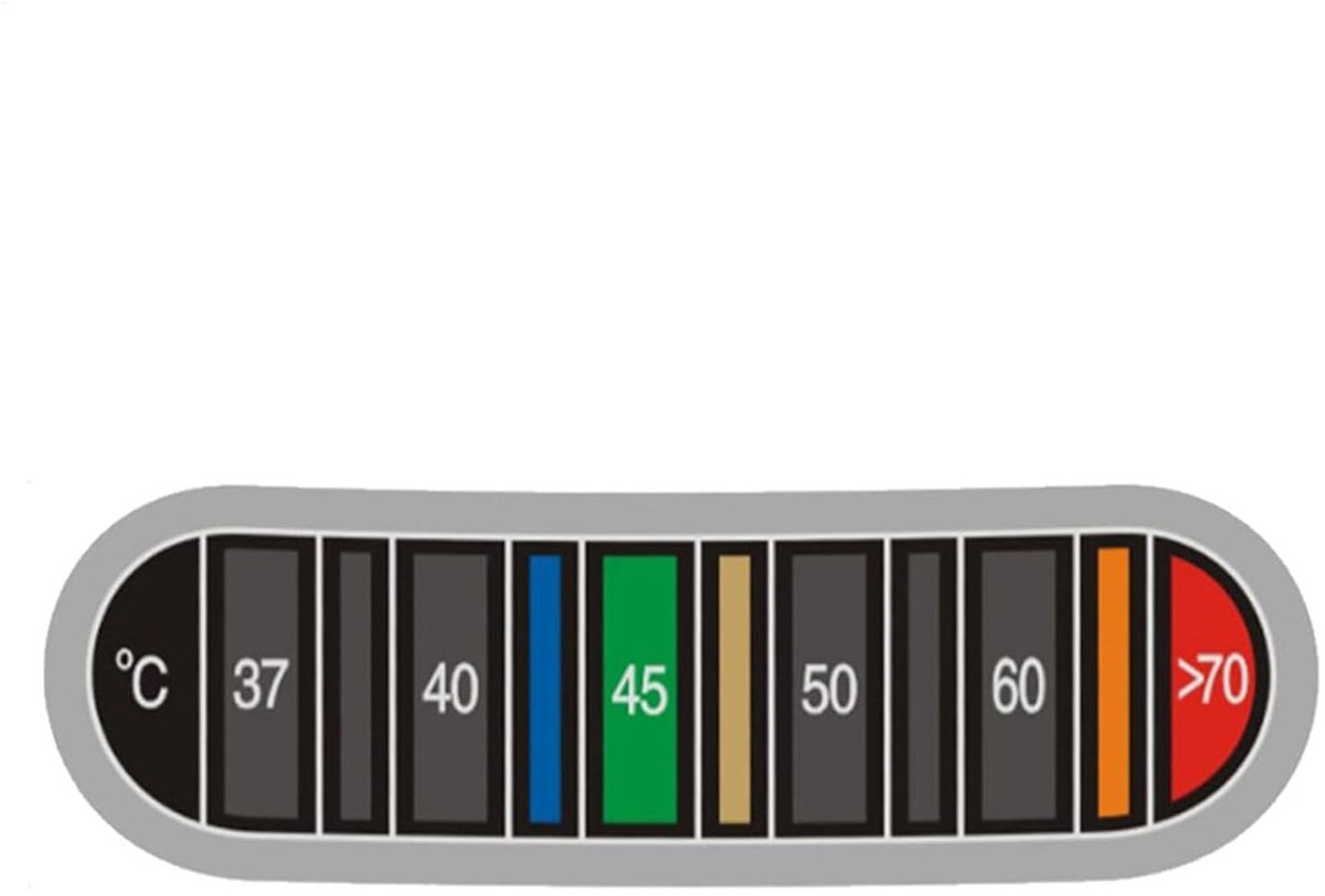 Temperatuur Sticker - Kopje Label - Dranken Meten - Kleur Veranderend - 6 x 2 cm - Niet Gespecificeerd