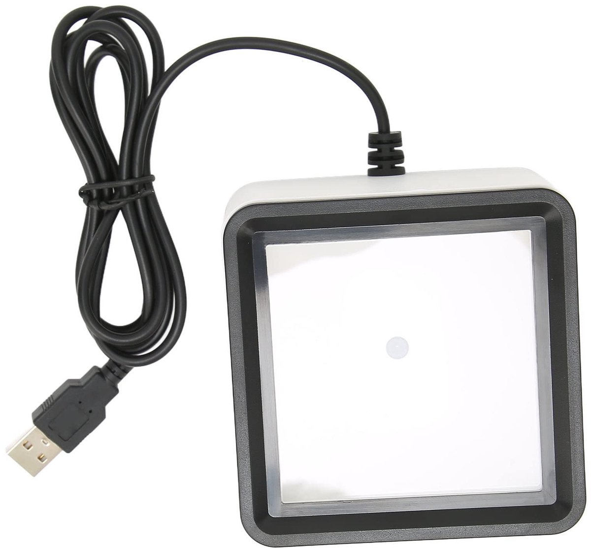 ONF3 - Barcodescanner - Draadloze Barcodelezer - Handsfree Mobiele Betaling - Wit - Ondersteunt Spraakuitzending - Geschikt voor Retail - Compac...