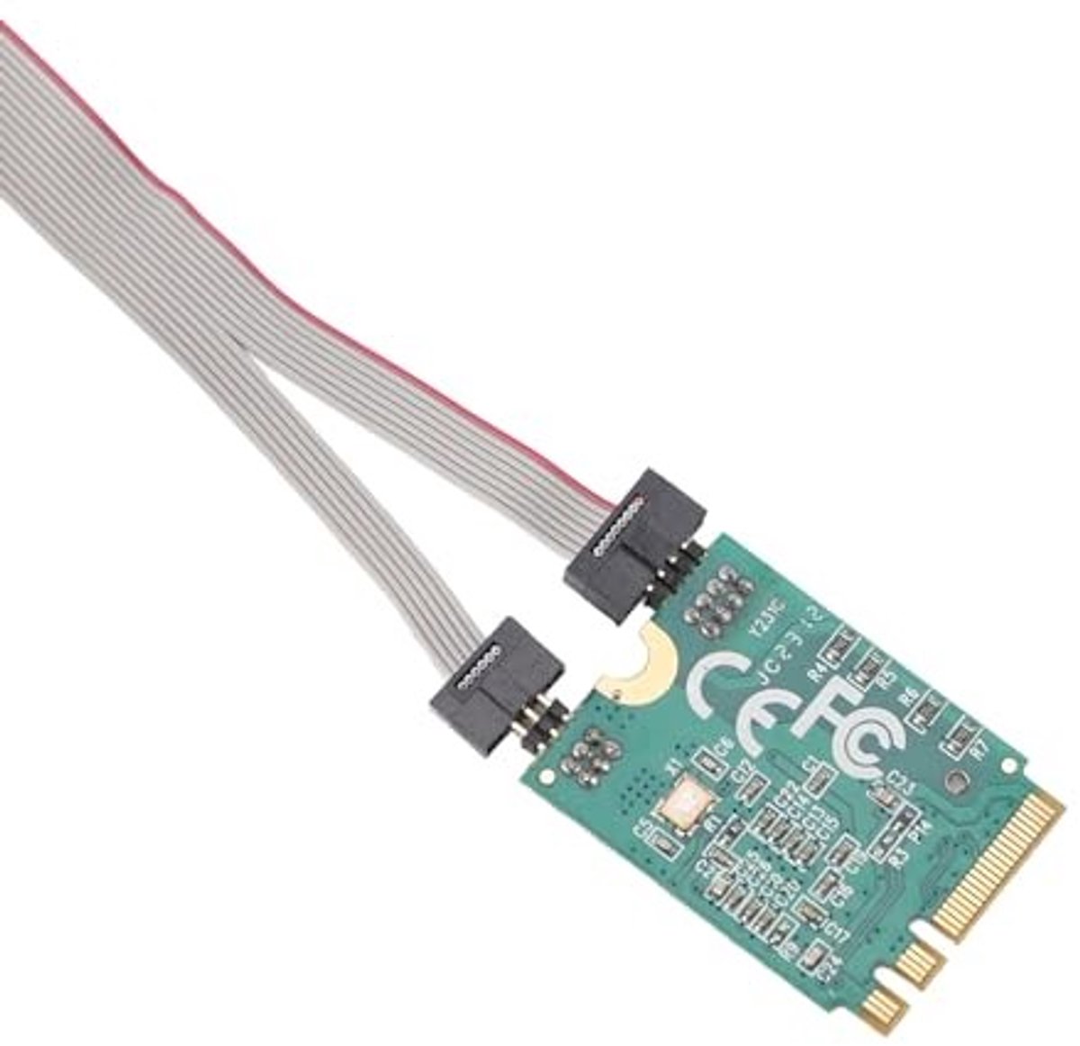 aladdien - Netwerkkaart M.2 - Gigabit Ethernet - Geschikt voor Windows/Linux - Multi Gigabit - 1G/100M - RTL8111F - 7/8/10/11