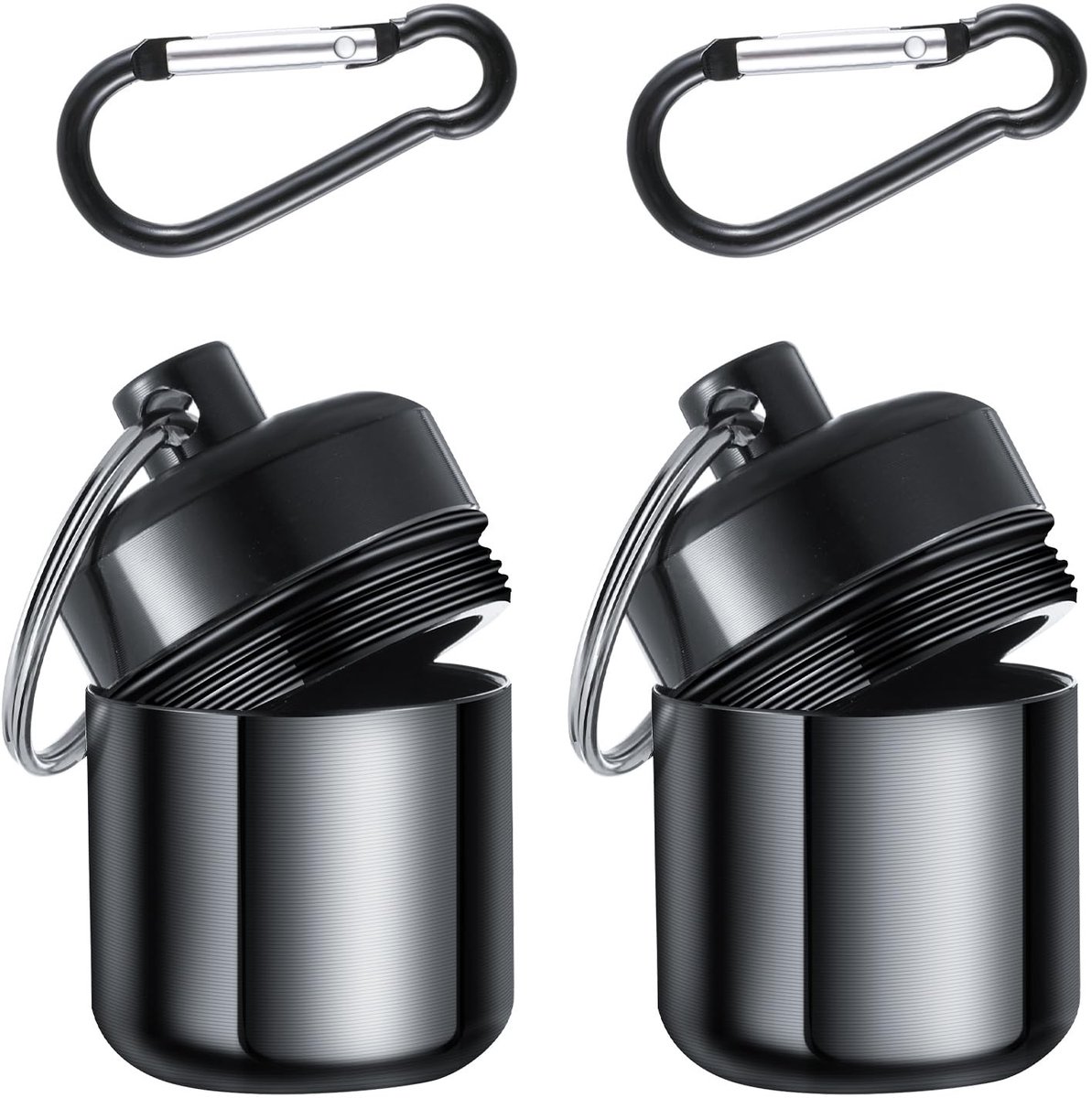 ONF3 - Oordopjes Draagtas - Waterdichte Oordopjes Case - Sleutelhanger voor Oordopjes - Zwart - Reizen Organizer - Geschikt voor Oordopjes - Kle...