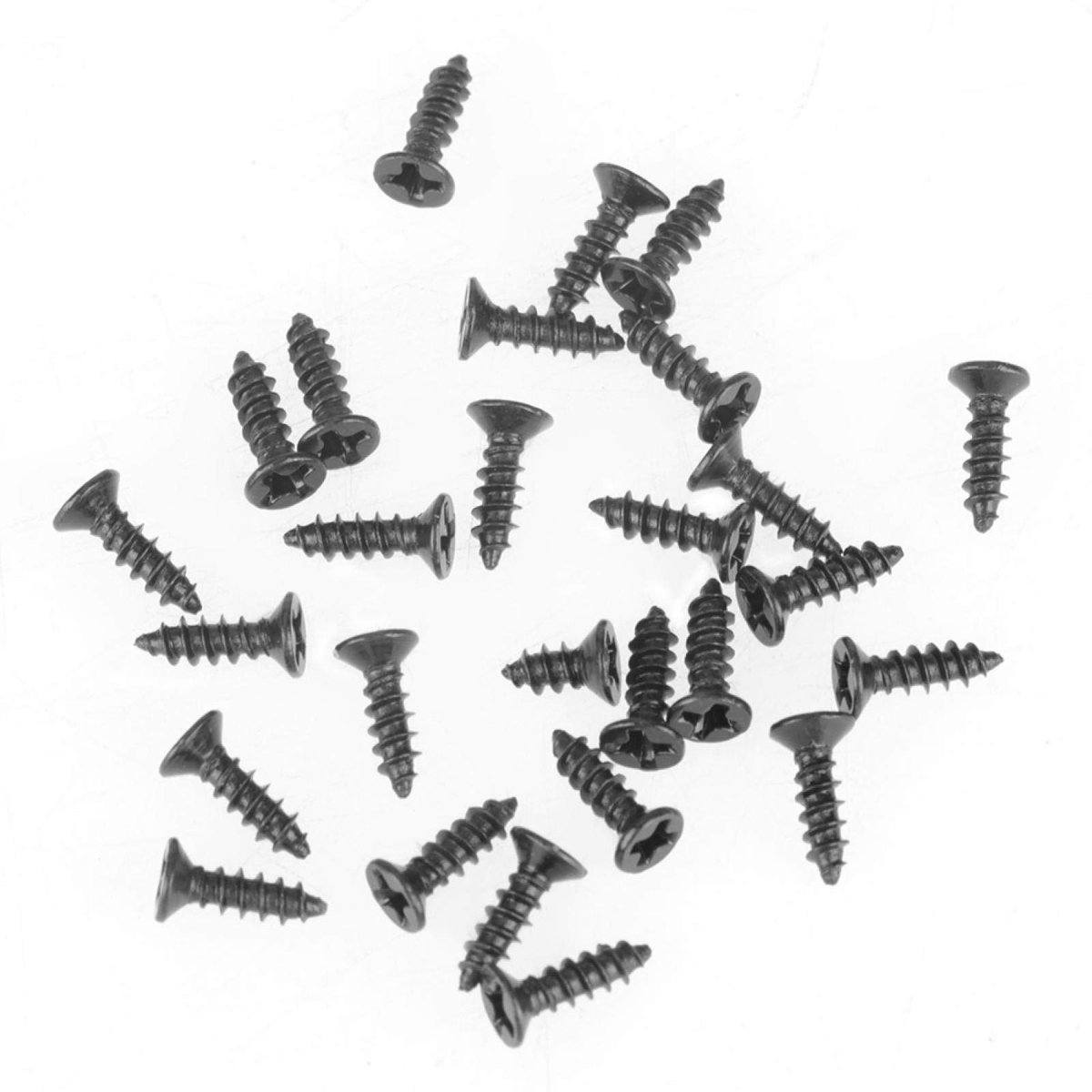 aladdien - 800 Stuks Zelftappende Schroeven - Zwart Verzonken Platte Kruiskop - Zelfborende Schroeven - Assortiment met Plastic Behuizing - Ideaal v..