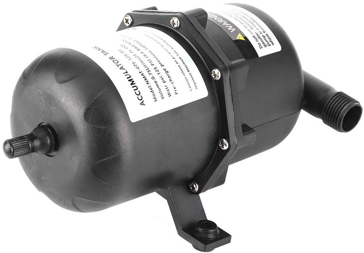 aladdien - Accumulator Tank 0.75L - Waterdichte Druktank - Geschikt voor Boot en Caravan - Hoge Druk tot 125PSI - Compact en Duurzaam - Ideaal voor ..