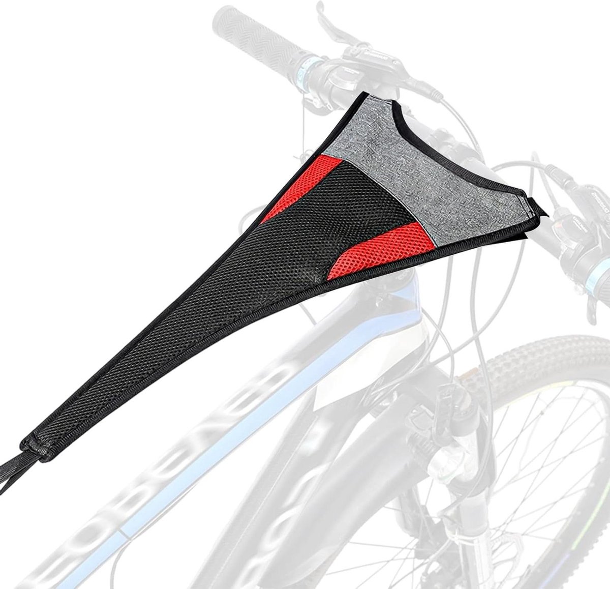Fiets Zweetvanger - Trainer Accessoires - Binnen Fietsen - Ademend Sneldrogend - 56 x 23 cm - Zwart