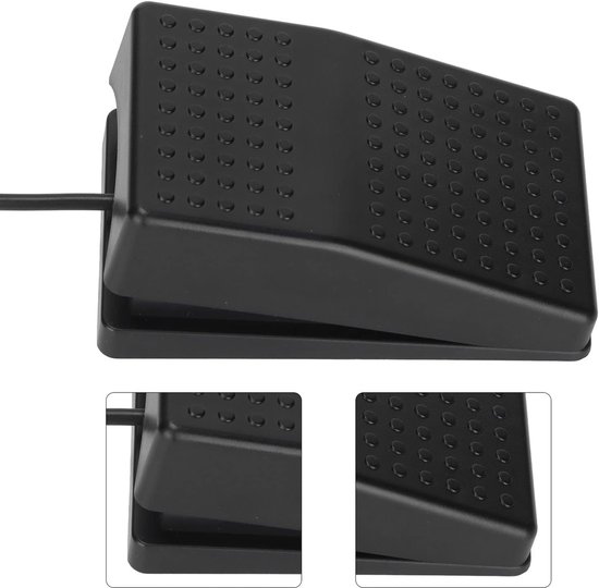 Voetpedaal Schakelaar - USB Pedaal - Efficiënt Werken - Gepersonaliseerde Functies - 2 meter kabel - Zwart — afbeelding 4