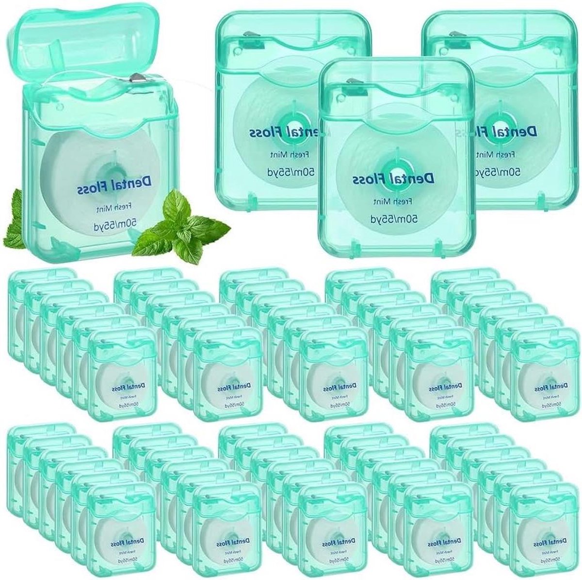 Mini Tandenstokers - Mondverzorging Hulpmiddelen - Dagelijkse Mondhygiëne - Verfrissende Munt Smaak - 60 Stuks - Groen