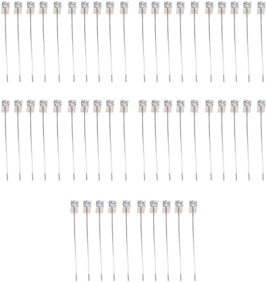 aladdien - Slatwall Hooks - Aluminium Haak - 50 Stuks - 20cm Lengte - Voor Kleding en Organisatie - Ideaal voor Winkels - Geschikt voor Thuis