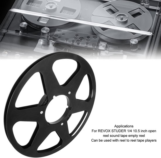 aladdien - Ophaalspoel - Geluidsopnamespoel - Open Spoel - 10,5 Inch - Aluminium - Lichtgewicht - Geschikt voor Reel-to-Reel Tape Spelers — afbeelding 4