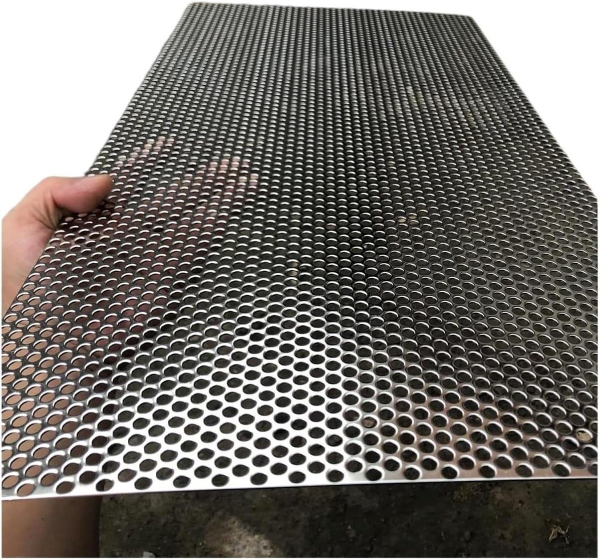 Geperforeerde Plaat - Metaal Gaas - Ventilatie en Bescherming - Duurzaam Roestvrij Staal - 35x35cm - Zilver