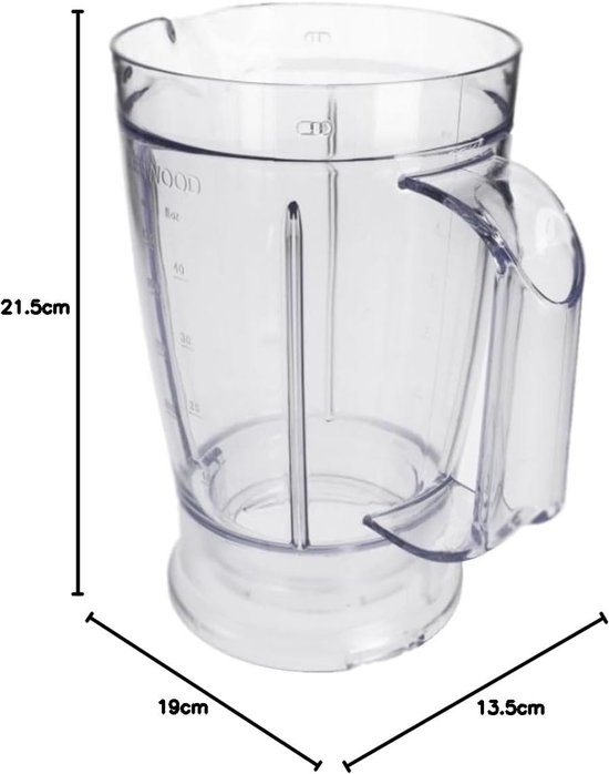 Mixbeker - Acryl Beker - Smoothies Maken - Duurzaam Materiaal - 750 Watt - Transparant van Merkloos — afbeelding 2