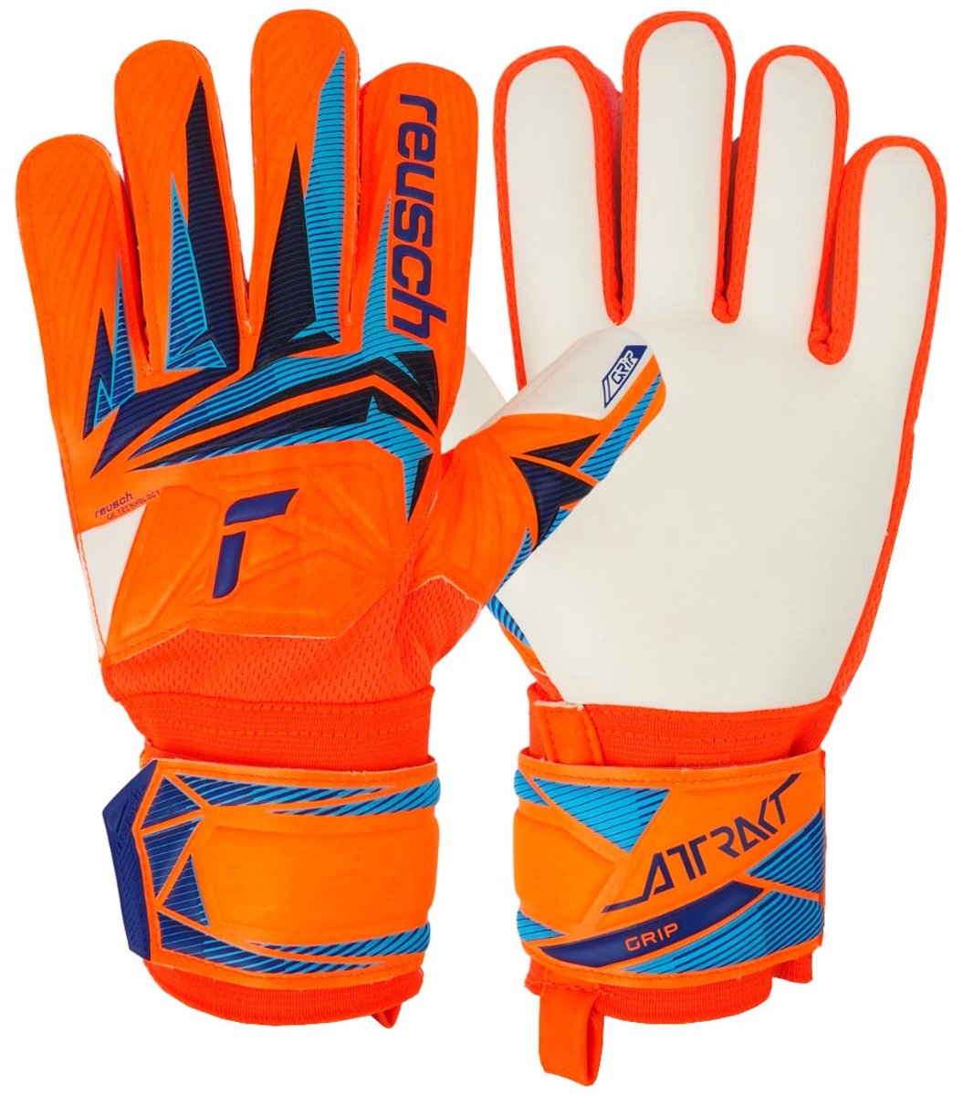 Reusch Keepershandschoenen Attrakt Grip Junior Oranje - Maat 5