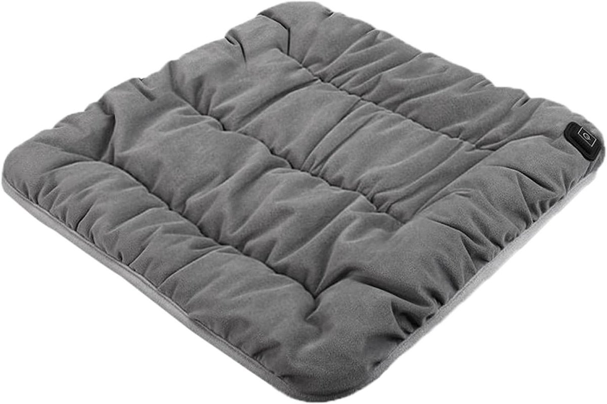 Verwarmde Stoel - Zitkussen - Comfort Bieden - Draagbaar USB - 45x45 cm - Zwart