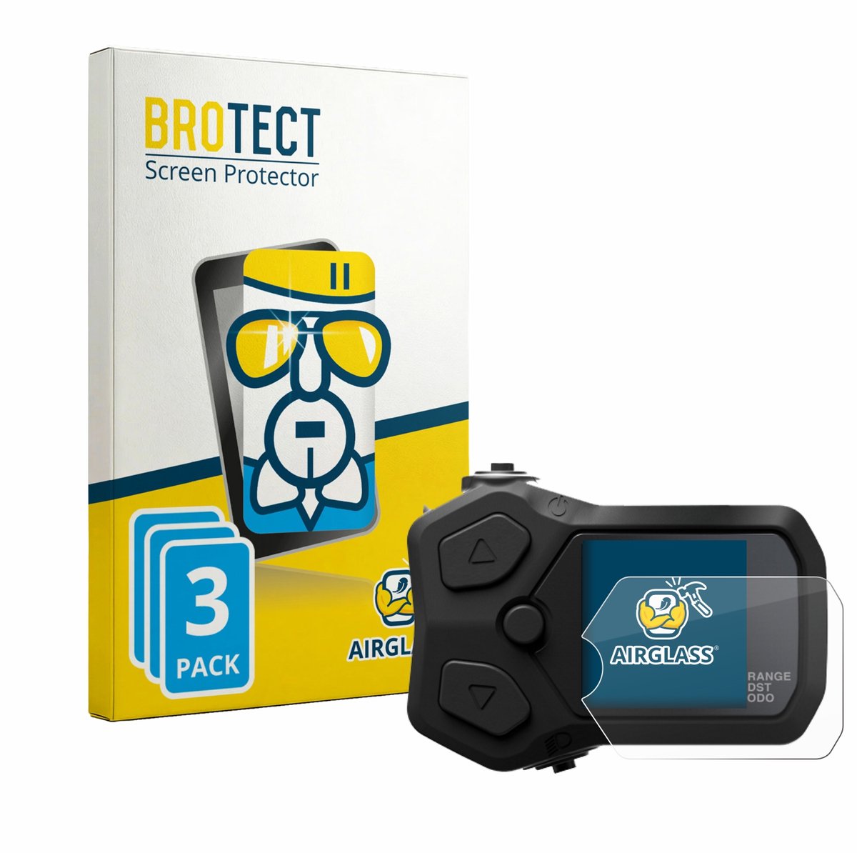 Screenprotector 3 Stuks voor Shimano SC-EN500 Beschermglas transparant