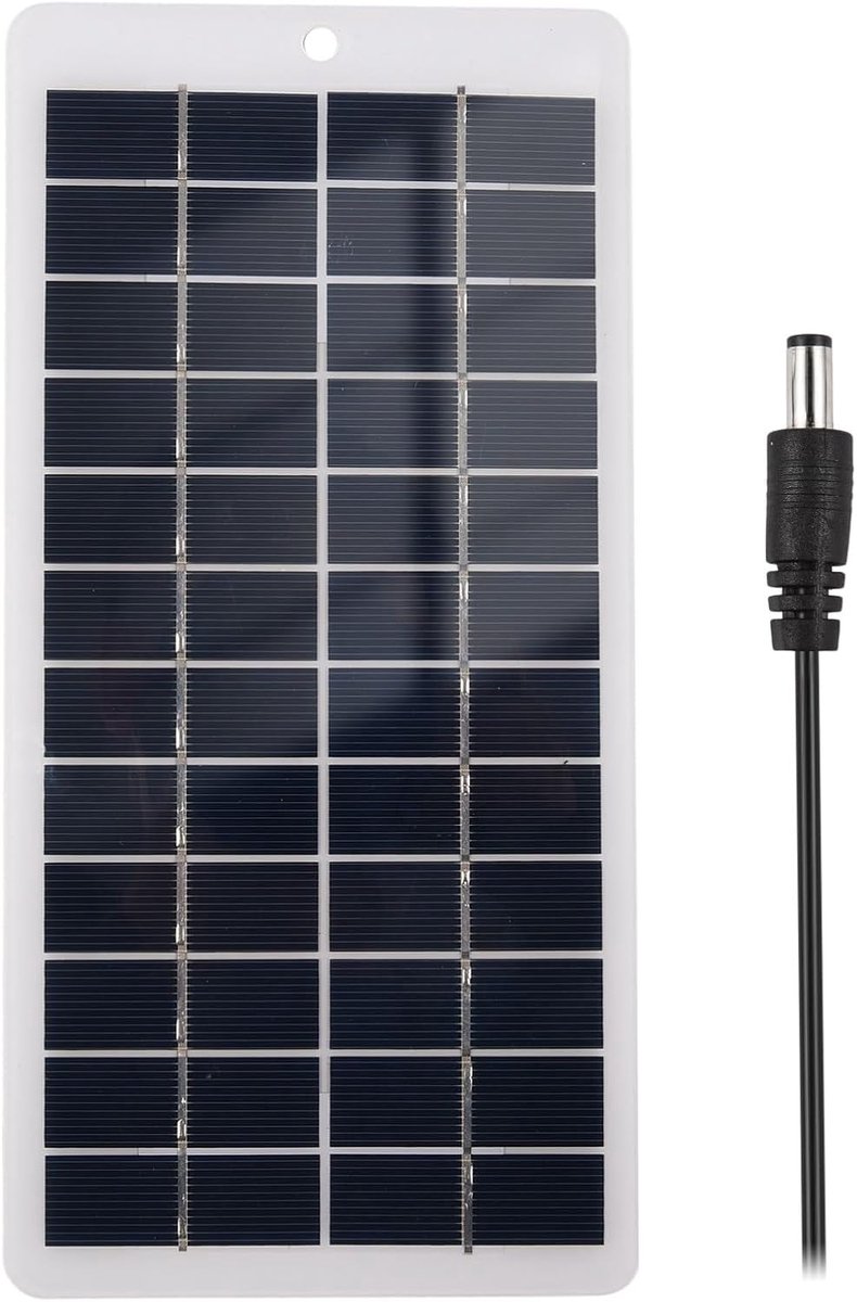 Draagbaar Zonnepaneel - Zonne-energie Oplader - Off-grid Stroom - Hoog Rendement - 26x15x2 cm - Zwart