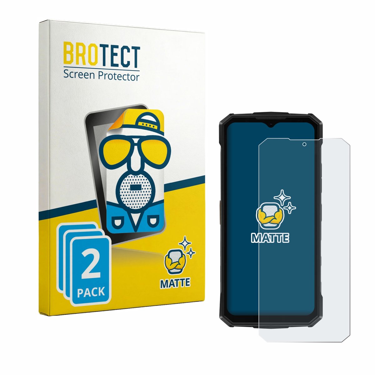 BROTECT - Screenprotector voor Doogee Fire 5 Pro - Folie Beschermfolie matte 2 Stuks