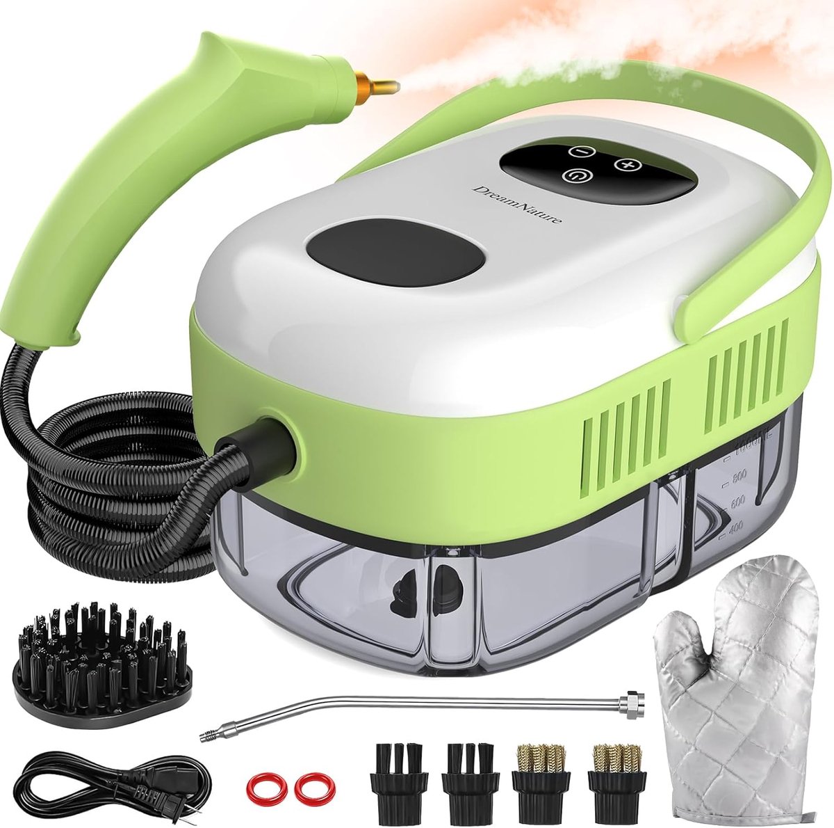 Krachtige Draagbare Stoomreiniger 2500W - Snel Opwarmend met 9 Accessoires