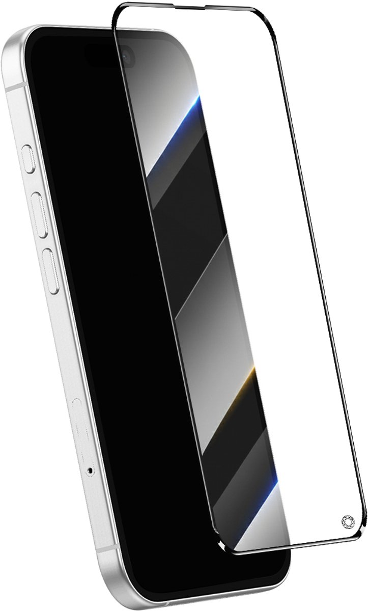 Force Case, Screenprotector Geschikt voor iPhone 16 Pro 17 CeramicShield 2.5D Gehard Glas 10H, Transparant