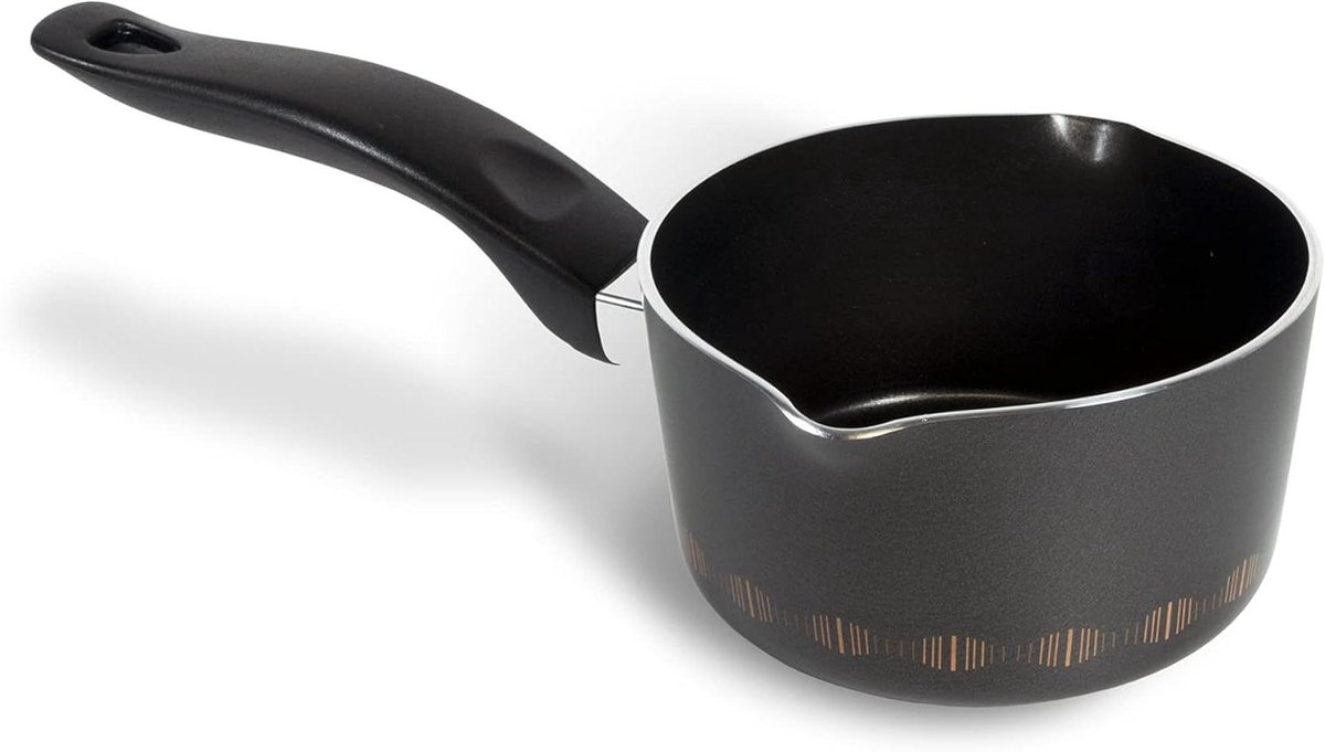 Braadpan Kookpan Dagelijks Koken Antiaanbaklaag 14 cm Zwart