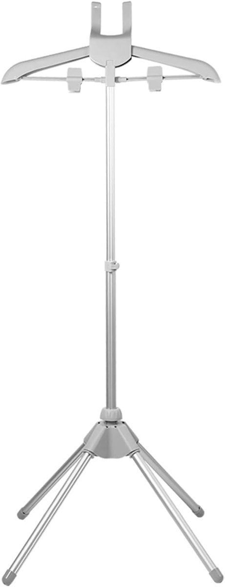 Kledingstomer Stand - Stoomrek Kleding - Kleding Stomen - In Hoogte Verstelbaar - Tot 160 cm - Grijs