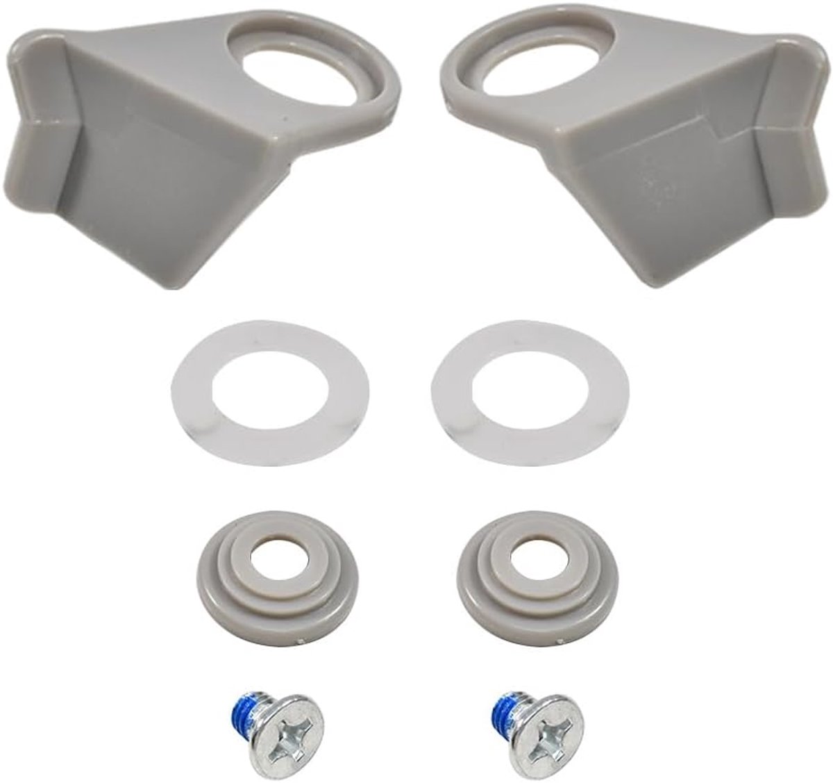 Koelkast Deursluiting - Vanghaak - Koelkast Onderhoud - Directe Vervanging - 9x7x2 cm - Grijs