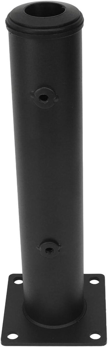 Paraplubak RVS - Parapluhouder Buis - Terras Beschermen - Verstelbare Montage - 32 x 12 cm - Zilver