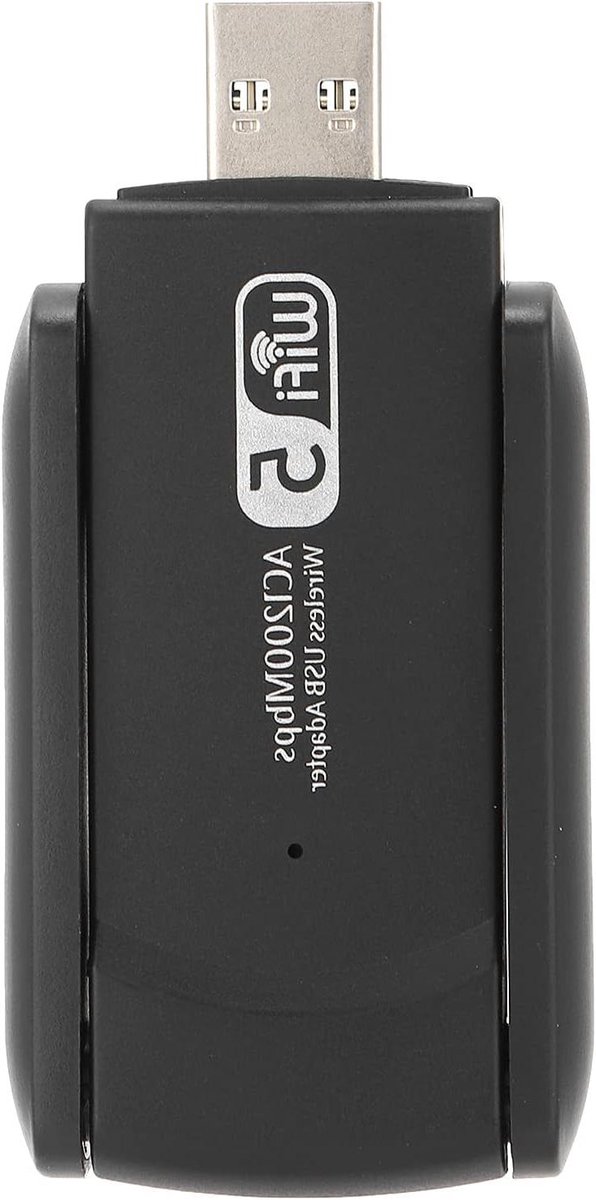 Draadloze WiFi Adapter - Netwerkkaart USB - Internet Verbinding - Dual Band 5.8G/2.4G - Mini USB 3.0 - Zwart