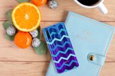 Honor 20 Lite TPU bumper Zigzag Blauw