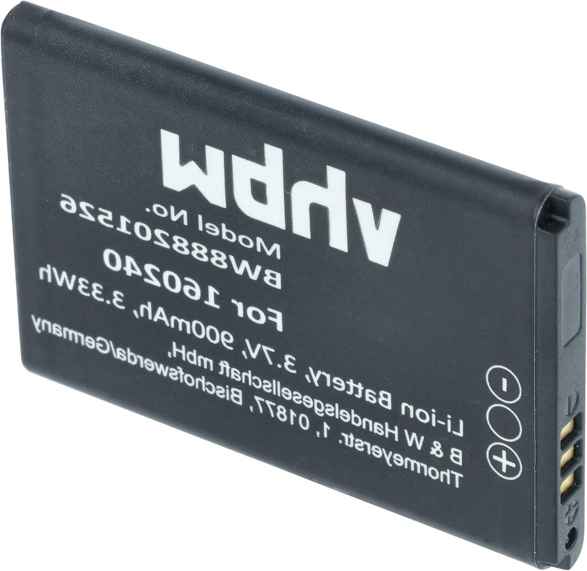 Batterij Vervanging - Draagbare Energie - Draadloze Koptelefoon - Oplaadbaar Lithium-Ion - 900 mAh - Zwart