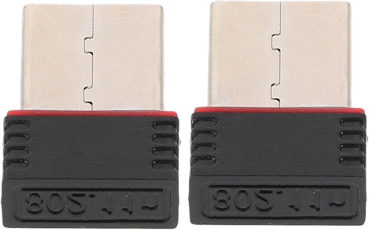 Netwerkkaart USB Wifi - Wifi Dongle - Internet Verbinding - Brede Compatibiliteit - 2x1.5x0.6 cm - Multi