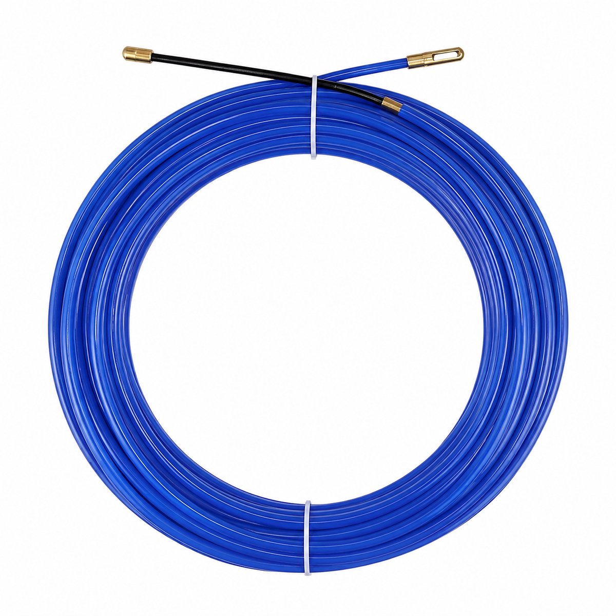 Commel Kabeltrekker – Nylon Trekveer 20m – 4mm – Metalen Kop – Blauw