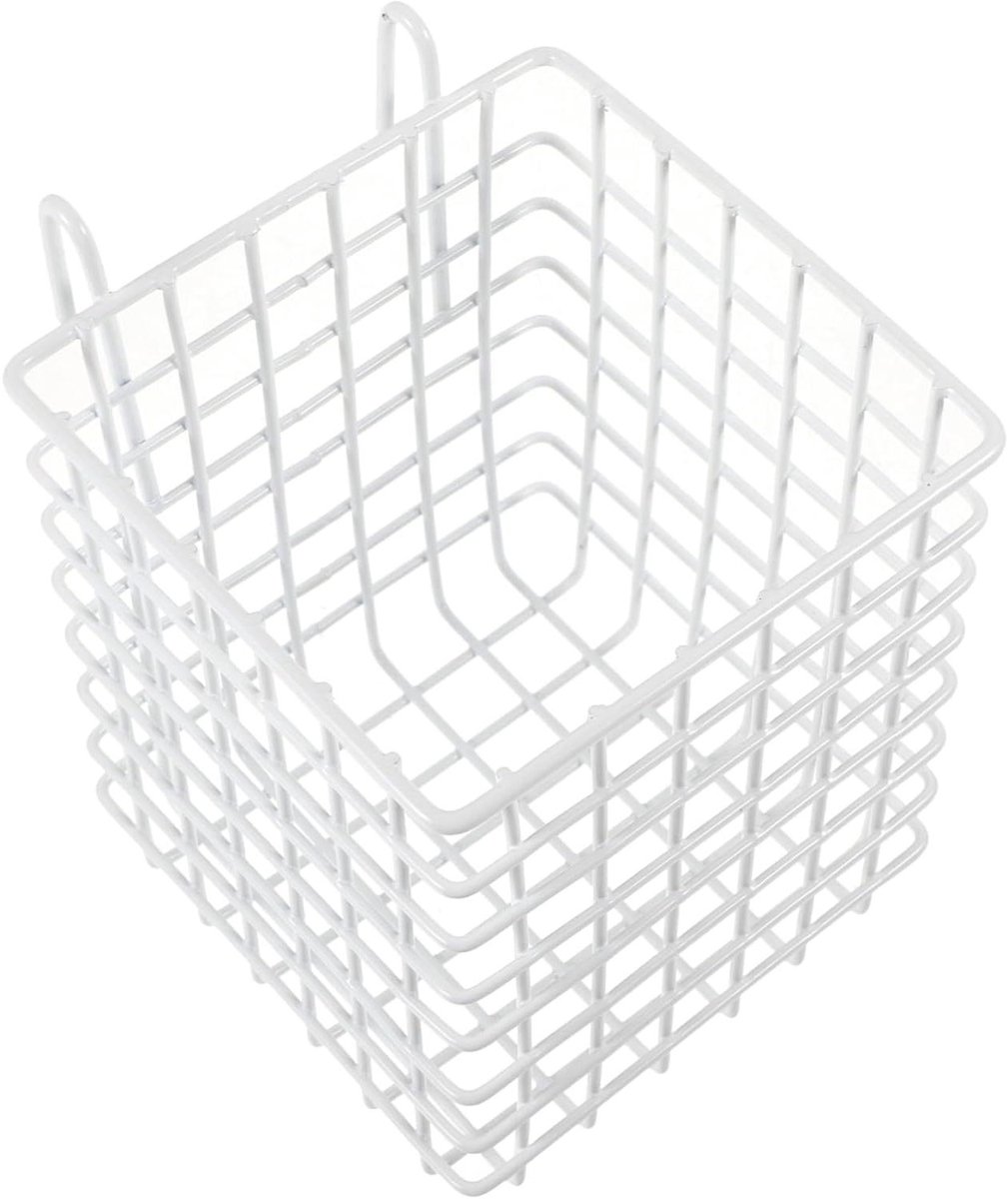 Konijn Hooirek - Voerbak Kleine Dieren - Voer Georganiseerd Houden - Stabiele Metalen Houder - 14 x 10.3 cm - Wit