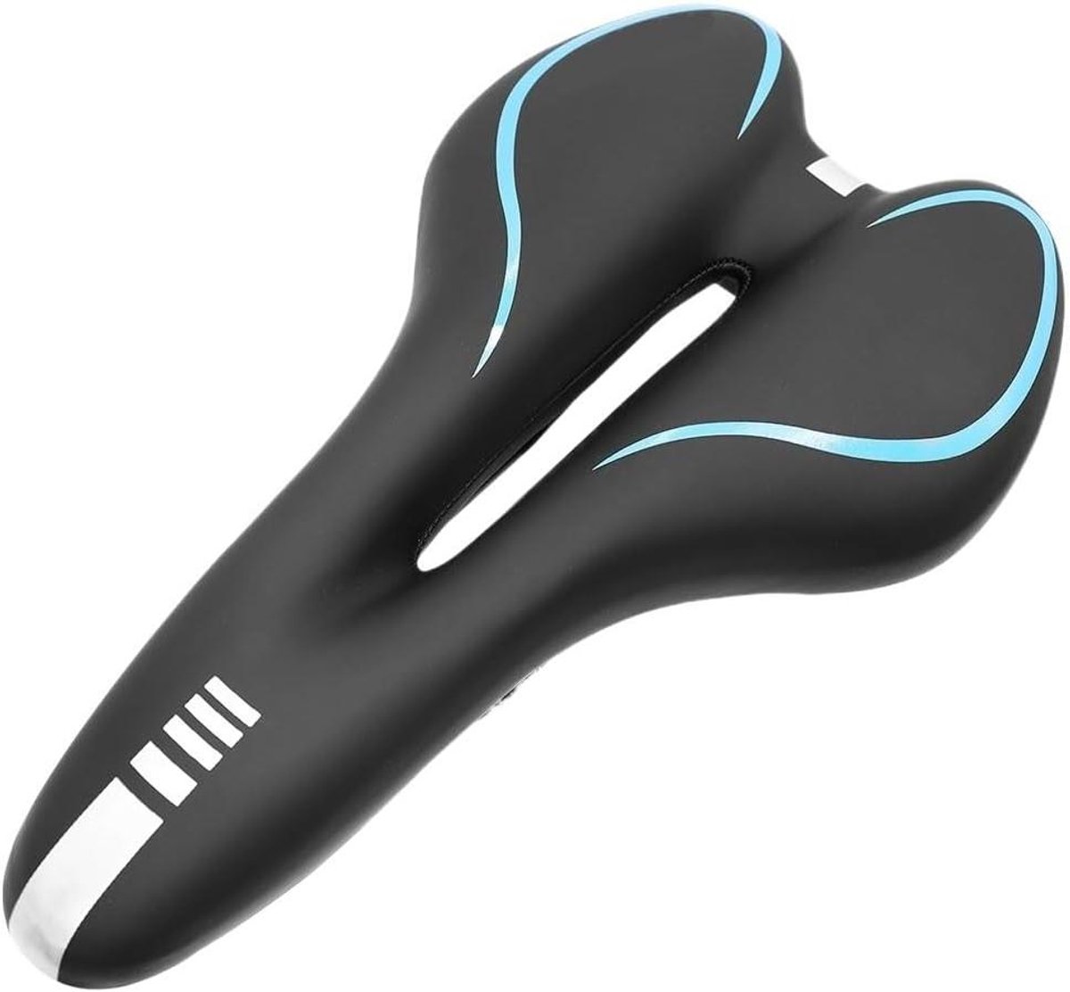 Fietszadel - MTB Zadel - Comfortabel Fietsen - Geventileerd Ergonomisch Kanaal - 300 Gram - Blauw