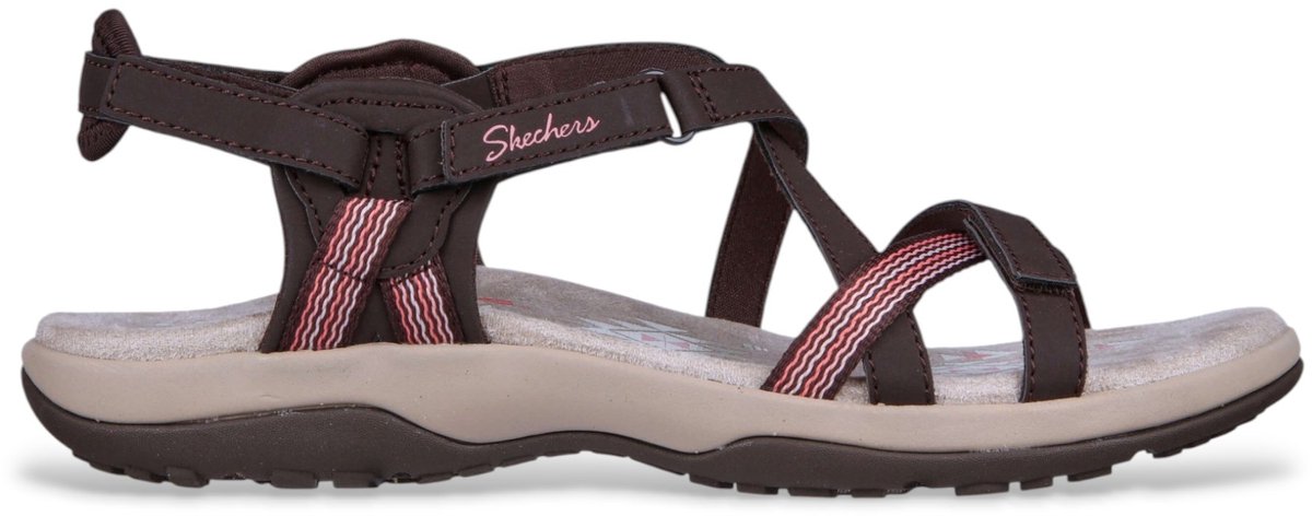 Skechers Chocolade Reggae Slim Sun Array Sandalen