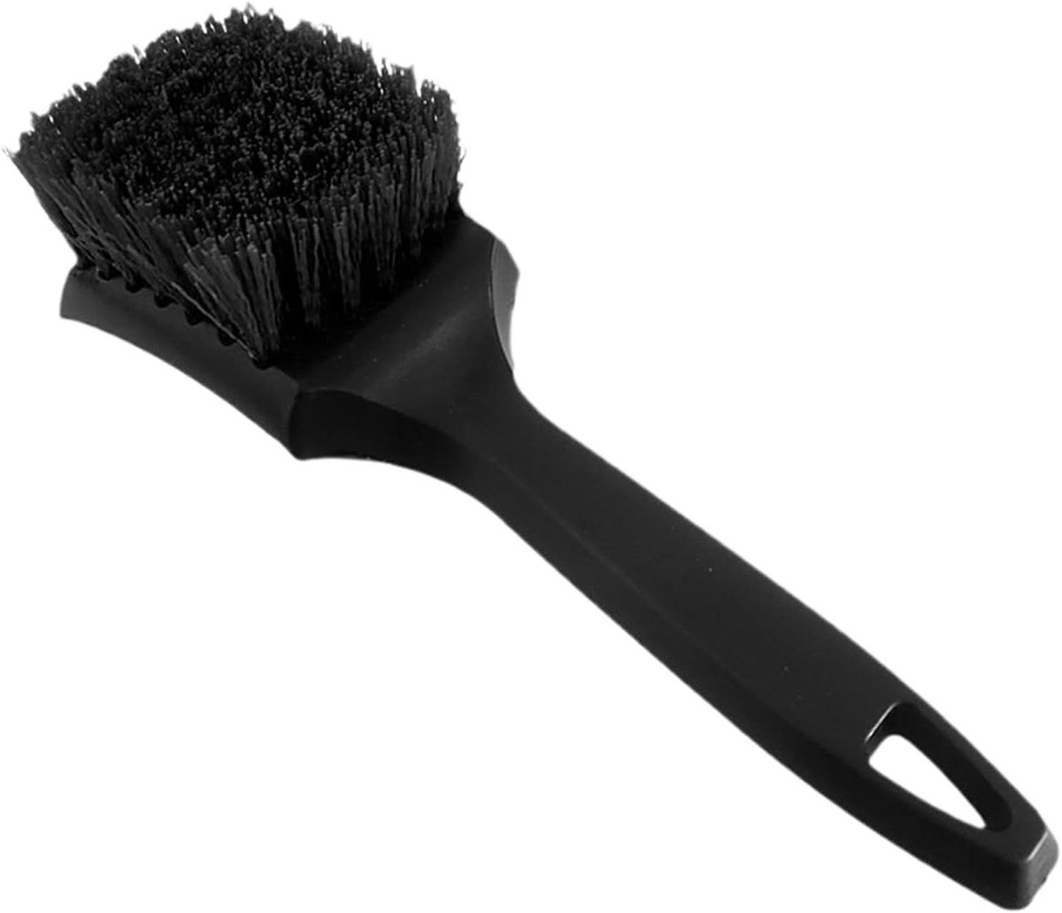 Autoborstel - Velgenborstel - Auto Reinigen - Hard Borstelwerk - 19 cm - Zwart