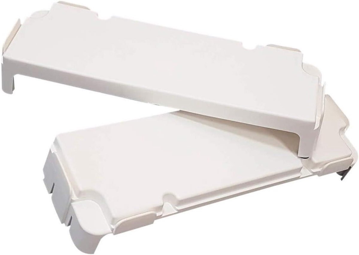 Universele Verhoger - Fitness Accessoire - Oefening Stabiliteit - Set van twee - 41.8 x 13.1 x 7cm - Wit