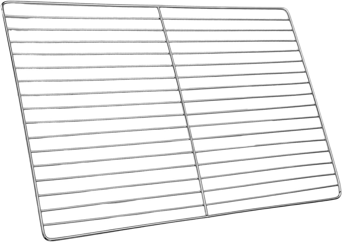 BBQ Grill Gaas - Vervangend Rooster - Buiten Koken - Vaatwasmachinebestendig - 30x45cm - Zilver