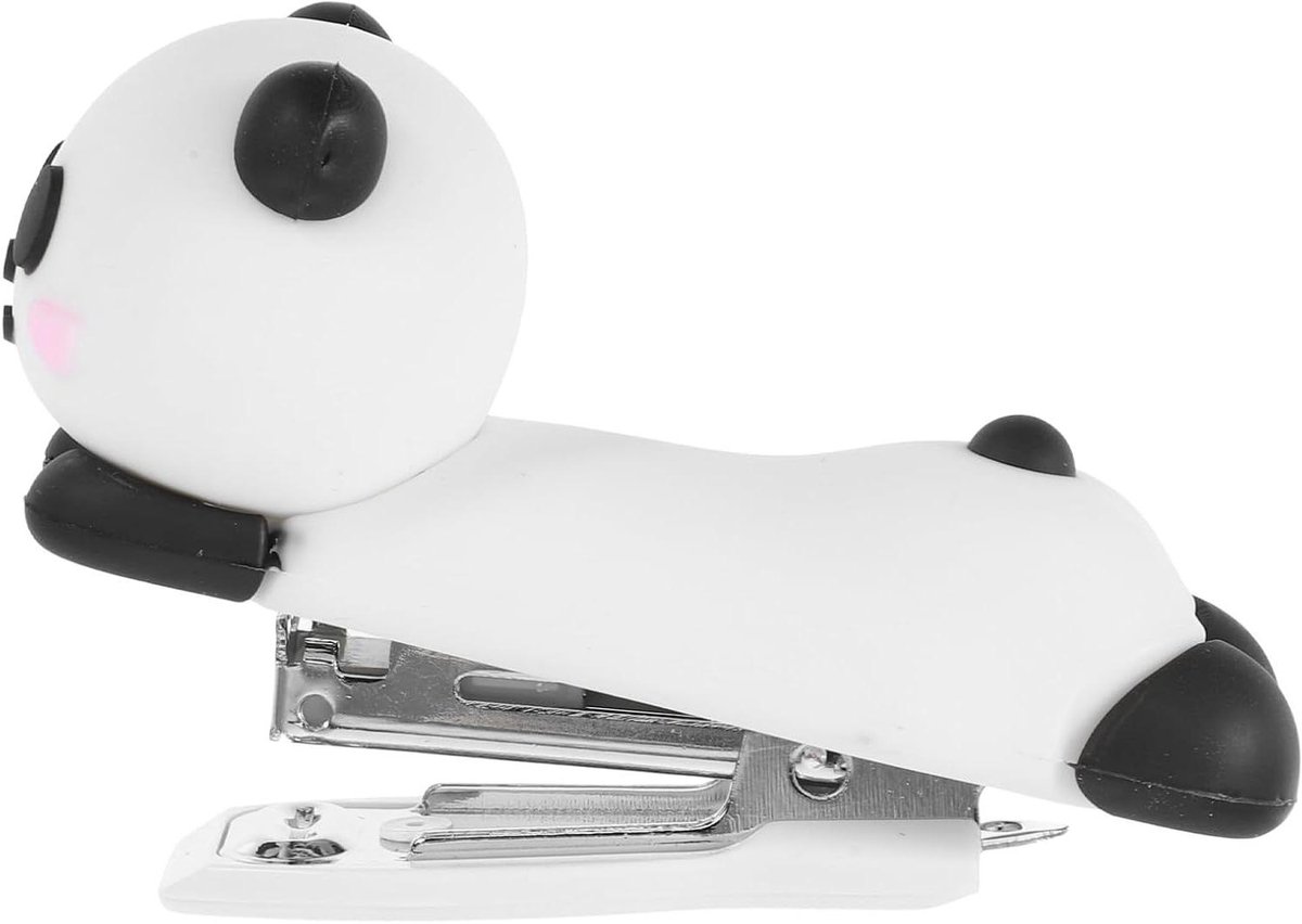 Mini Nietmachine - Schattig Panda - Documenten Organiseren - Compact Formaat - 35 cm Hoog - Multicolor